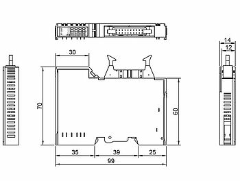 FnIO GT12FA Abmessungen IO Module