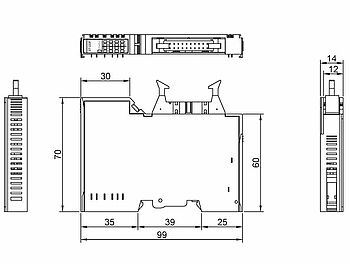 FnIO GT12FA Abmessungen IO Module