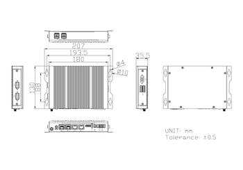 Abmessungen AVS-302S