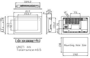 Abmessungen in mm FABS-807