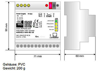 HD67811 KNX B2 Abmessungen