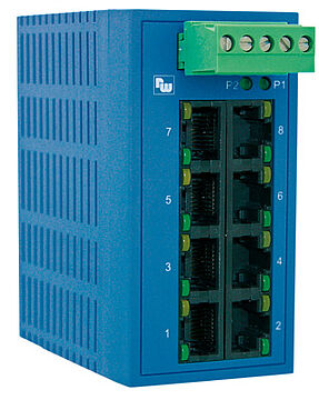 Industrial-Ethernet und WLAN Ethernet Switch, 8 Ports - ETHSW80K