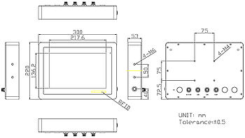 Abmessungen ViTAM-810R