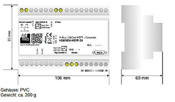 HD67056-MSTP-PTP-XXX Abmessungen
