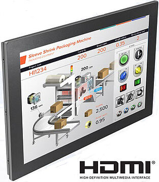 Touchscreen-Monitor, cMTiM21 Produktbild, Kapazitives-Multitouch-Touchscreen, 21,5